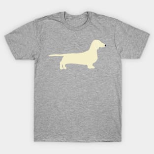 dachshund cream silhouette T-Shirt